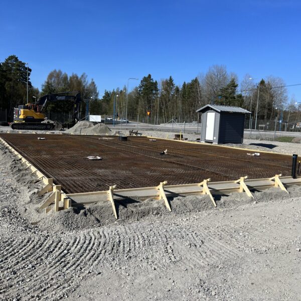 Grundplatta på mark åt Cirkel K